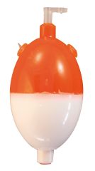 BALL FLOAT - ADJUSTABLE OVAL RED/WHITE LOADING